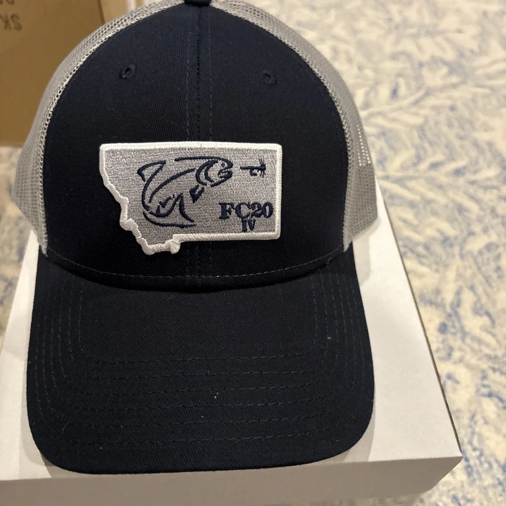 Cap America Cap, Trucker, Navy/Gray, FC20 Fishing Tackle